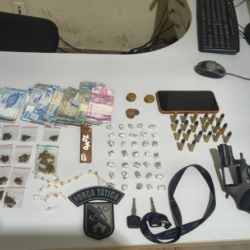 Polícia Militar prende dois suspeitos, apreende armas e recupera motos roubadas em Alhandra