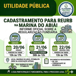 Associação APCMA de Marinas do Abiaí inicia cadastramento para Regularização Fundiária (REURB Social...